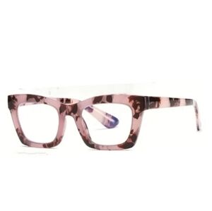 +3.00 Square reading glasses Oprah style Blue light blocking readers